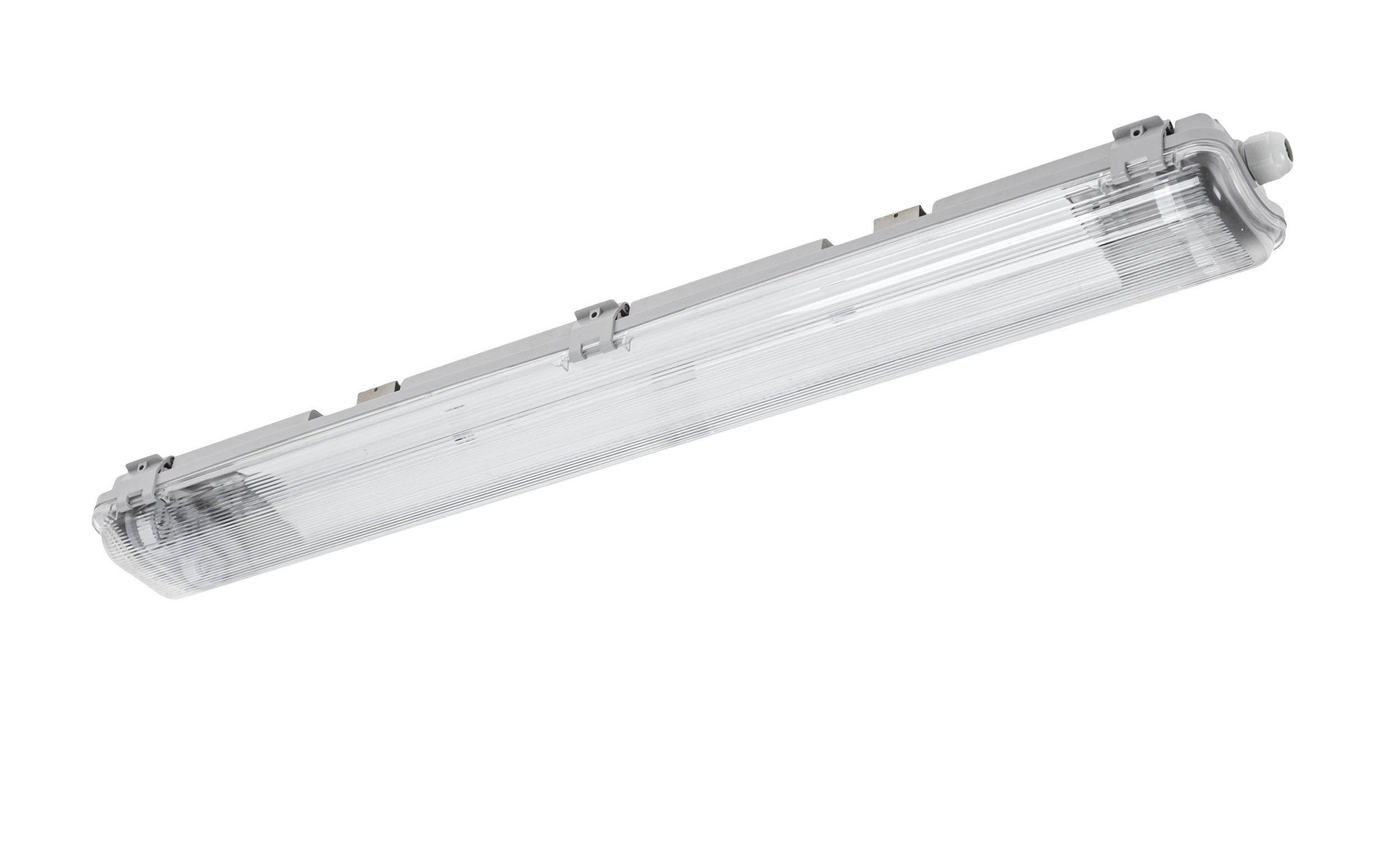 Feuchtraumleuchte, Wannenleuchte, Leiste für 2x 120CM LED Röhren T8 / G13 Wasserschutz IP65 – Bild 4