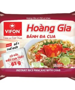 Krabben Instant Reisbandnudeln – Hoang Gia 120g (Braun)