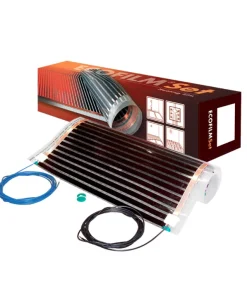 ECOFILM elektrische Fußbodenheizung unter Parkett 80 Watt/m² 0,6 m Breite