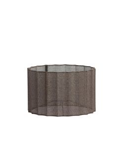 Plissierter Lampenschirm Zylinderform braun Light & Living Disli