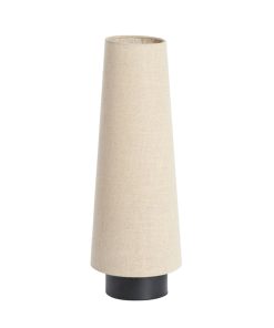 Beige konische Stofflampe Light & Living Howie – H. 52,5 cm