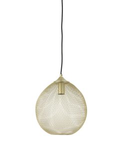 Goldene Draht-Hängelampe im modernen Stil Light & Living Moroc – Ø 30 cm